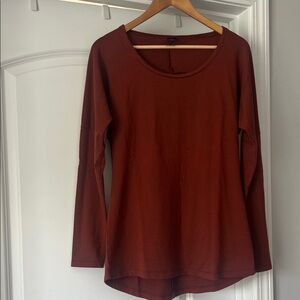 Peruvian Connection Rust Long Sleeve Tee